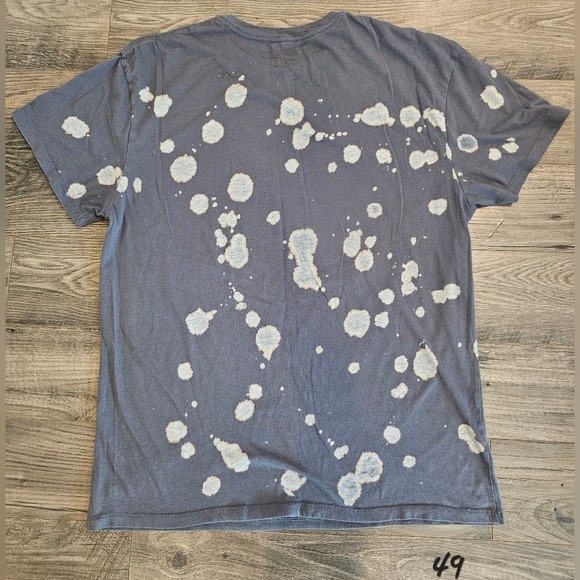 szS David Bowie 1972 World Tour Tee Retro Bleached Distressed Rock & Roll Tshirt - Picture 5 of 8